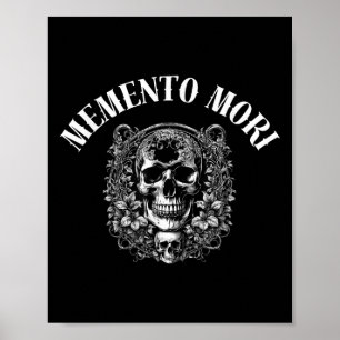 Póster Memento Mori Stoic Cita Para Recordarle A La Muert