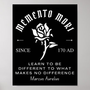 Póster Memento Mori Stoicism Marcus Aurelius Stoic Philos