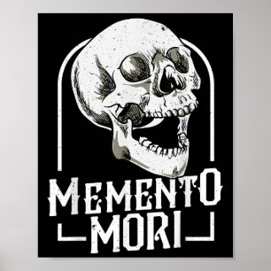 Póster Memento Mori Stoicism Mortalidad Filosofía Q