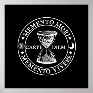 Póster memento mori vivir