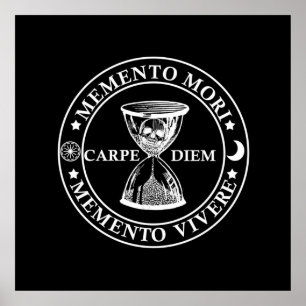 Póster memento mori vivir