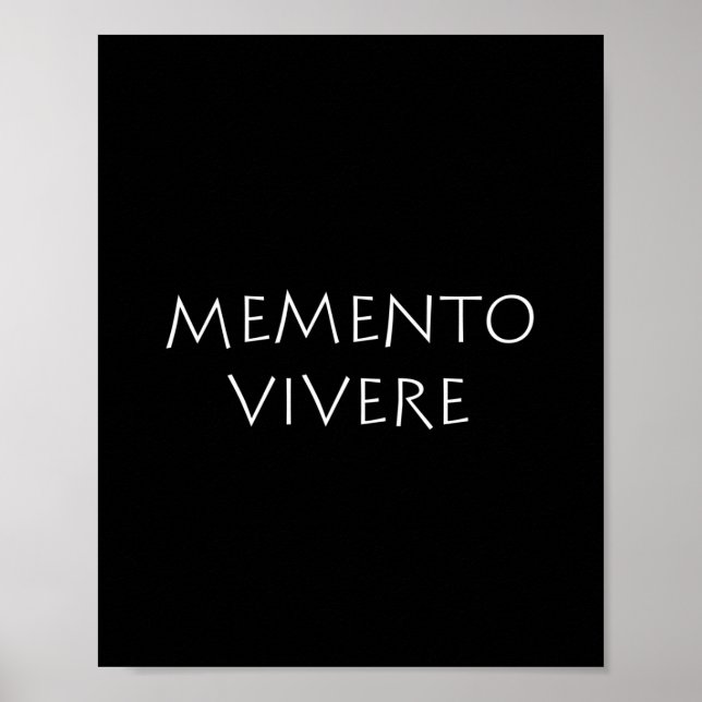Póster Memento vivere (Frente)