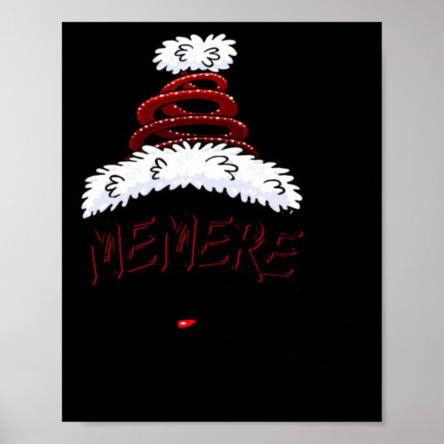 Póster Memere Claus Xmas Happy New Santa Claus Merry Chri (Frente)