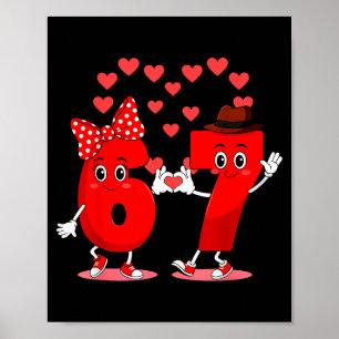 Póster Memes 6 y 7 Seis Siete Amor Lindo San Valentín Hom