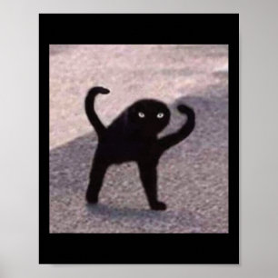 Póster Memes De Gato Malditos Maldicen A Gato Enfadado Co