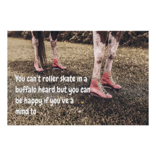 Póster Memes divertidos de la vaca con imágenes lindas