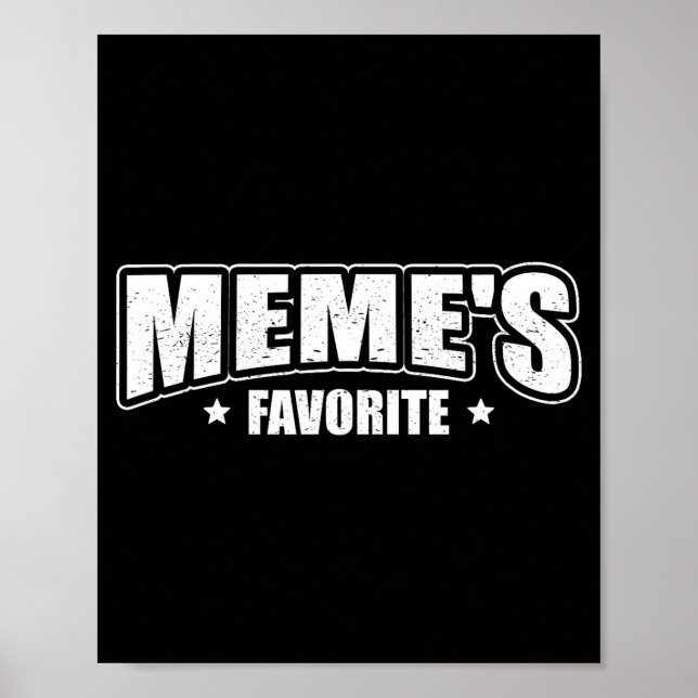 Póster Meme's Favorite  (Frente)