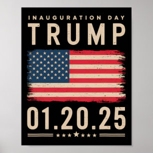 Póster Memorabilia del día de la inauguración del preside