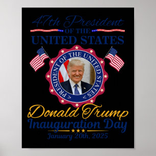 Póster Memorándum de la inauguración del presidente Donal