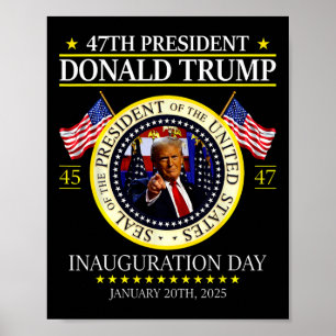 Póster Memorándum de la inauguración del presidente Donal