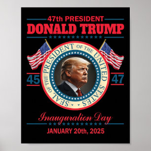 Póster Memorándum de la inauguración del presidente Donal