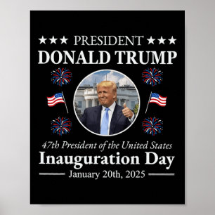 Póster Memorándum de la inauguración del presidente Donal