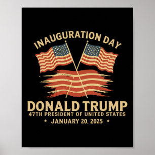 Póster Memorándum de la inauguración del presidente Donal