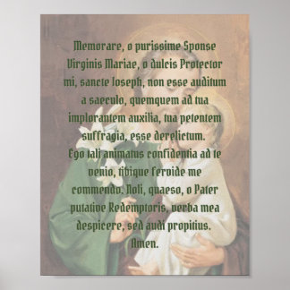 Póster Memorare a San José