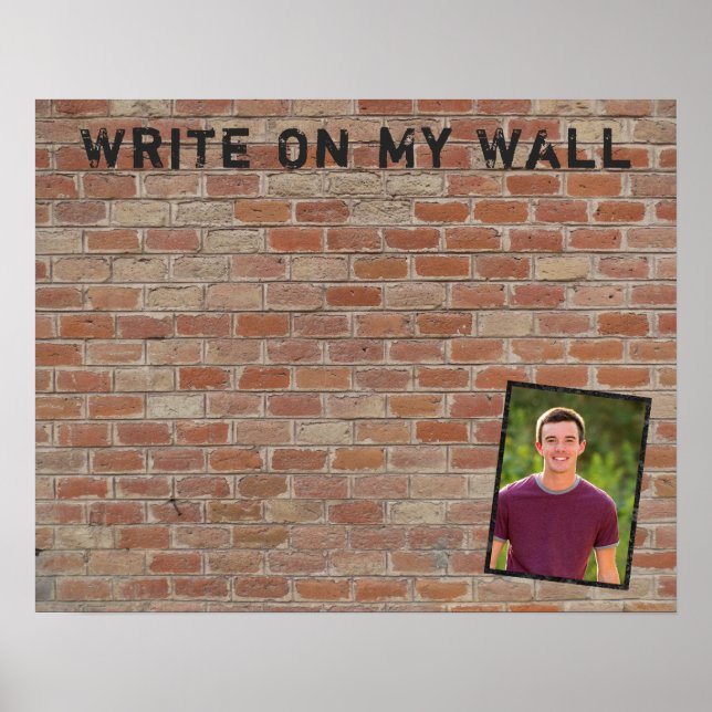 Póster Memoria de firmas de grupo de graduación (Frente)