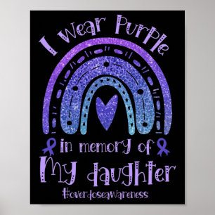 Póster Memoria De La Hija Usa Conciencia De Sobredosis Pr