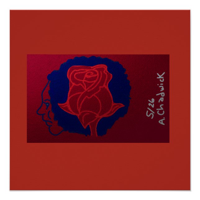 Póster Memoria de una Rosa (Anverso)