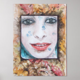 PÓSTER MEMORIA DEL OTOÑO/ HOJAS Y GOTAS DE AGUA