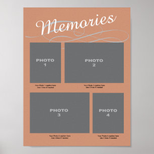 Póster Memorial 4, página de fotos con subtítulos Recuerd