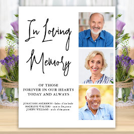 Póster Memorial boda personaliza 3 memoria de amor a la f