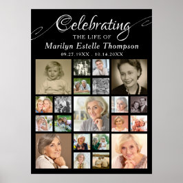 Póster Memorial CELEBRANDO LA VIDA DE 21 Foto Negra