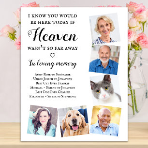 Póster Memorial de los Bodas del cielo fotográfico Love M