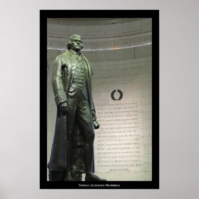 Póster Memorial de Thomas Jefferson (Frente)