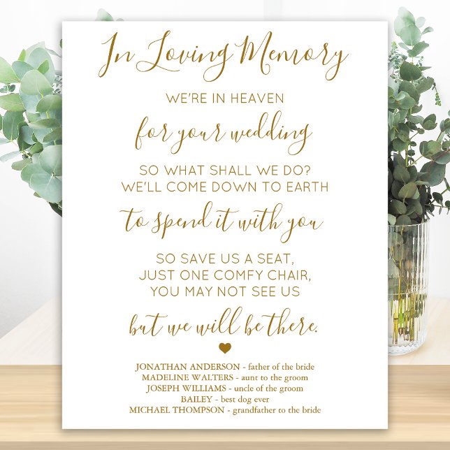 Póster Memorial del Boda del poema Heaven Memory Love (Subido por el creador)