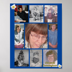 Póster Memorial fotográfico de la memoria de amor de Daff