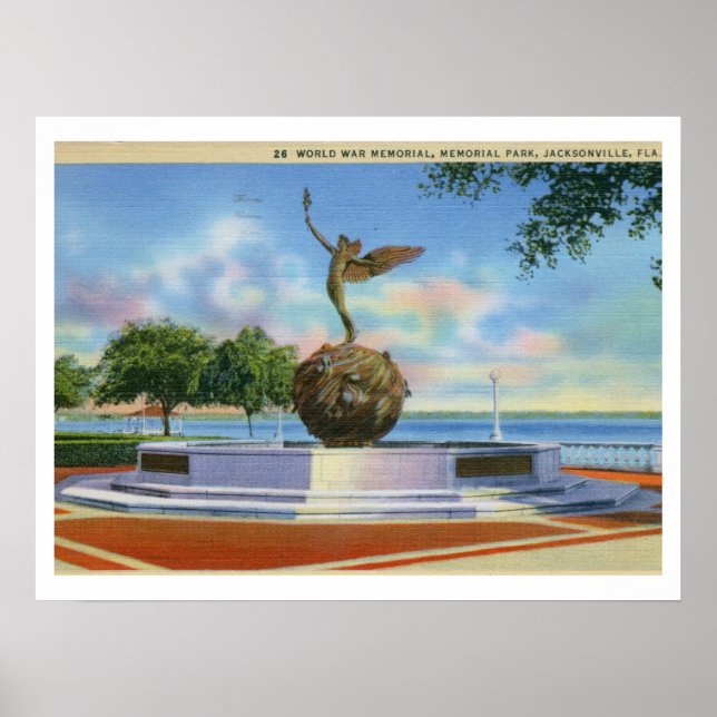 Póster Memorial Park, Jacksonville, Florida (Frente)