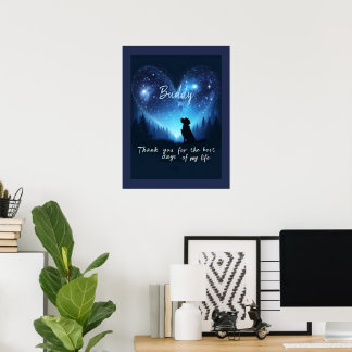 Póster Memorial Personalizado de Mascota