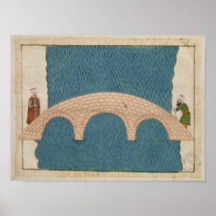 Póster Memorie Turchesche que representa el puente de Gál