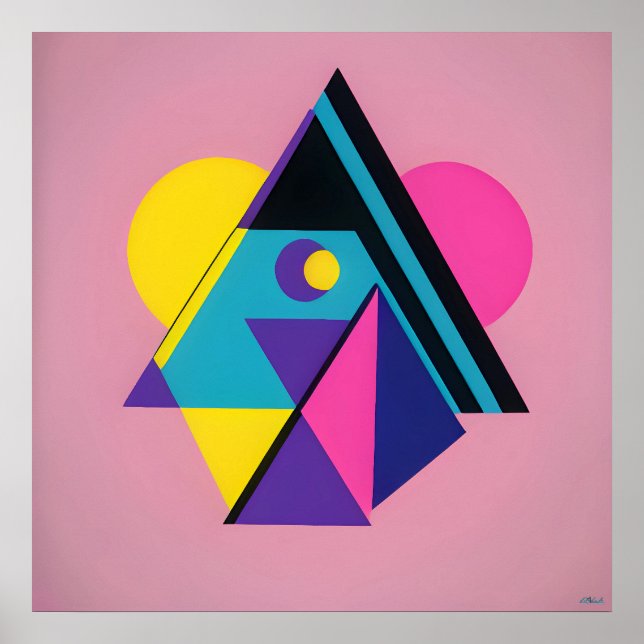 Póster Memphis Design Dwelling (Frente)