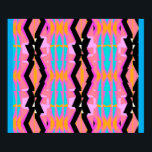 Póster Memphis Design Wire<br><div class="desc">Memphis Design Wire. 2024,  Ken Gage. Arte digital: abstracto.</div>