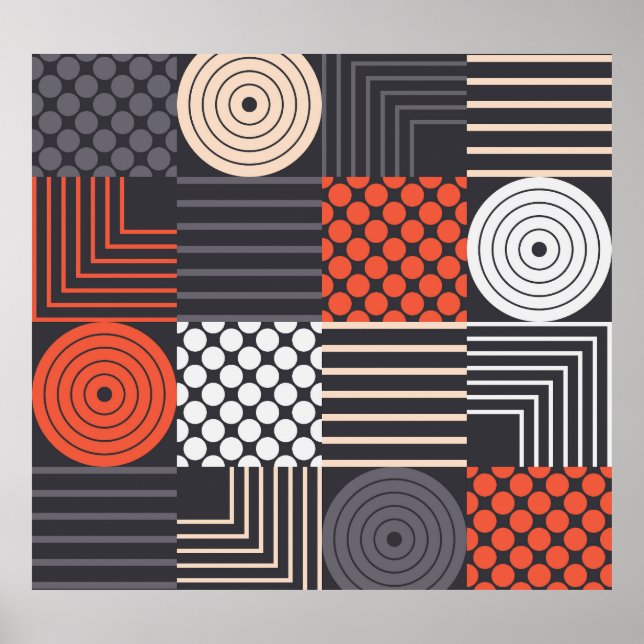 Póster Memphis Magic: Geometric Banner Fun (Frente)