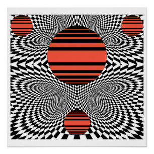 Póster Memphis OpArt