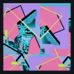 Póster Memphis Pong Exchange<br><div class="desc">Memphis Pong Exchange. 2025,  Ken Gage. Arte digital: abstracto.</div>