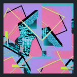 Póster Memphis Pong Exchange<br><div class="desc">Memphis Pong Exchange. 2025,  Ken Gage. Arte digital: abstracto.</div>