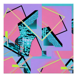 Póster Memphis Pong Exchange