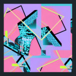 Póster Memphis Pong Exchange<br><div class="desc">Memphis Pong Exchange. 2025,  Ken Gage. Arte digital: abstracto.</div>