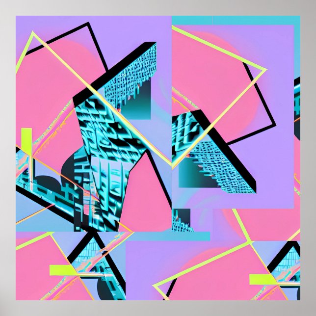 Póster Memphis Pong Exchange (Frente)