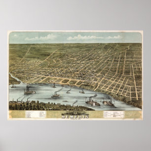 Póster Memphis (Ruger) - BigMapBlog.com 1870
