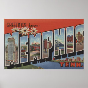 Póster Memphis, Tennessee - Escenas de letras grandes 2