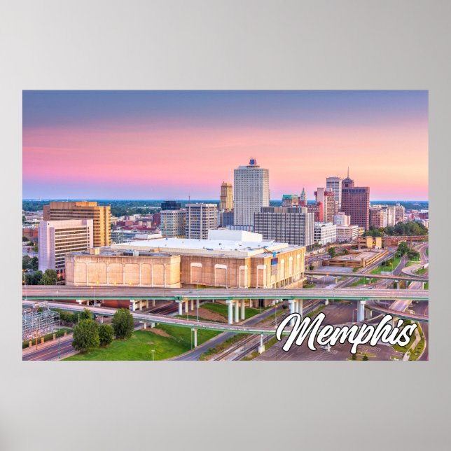 Póster Memphis, Tennessee, Estados Unidos (Frente)