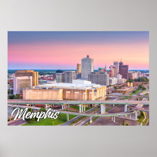Póster Memphis, Tennessee, Estados Unidos