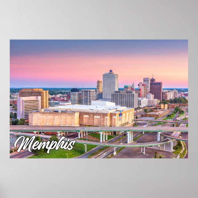 Póster Memphis, Tennessee, Estados Unidos (Frente)