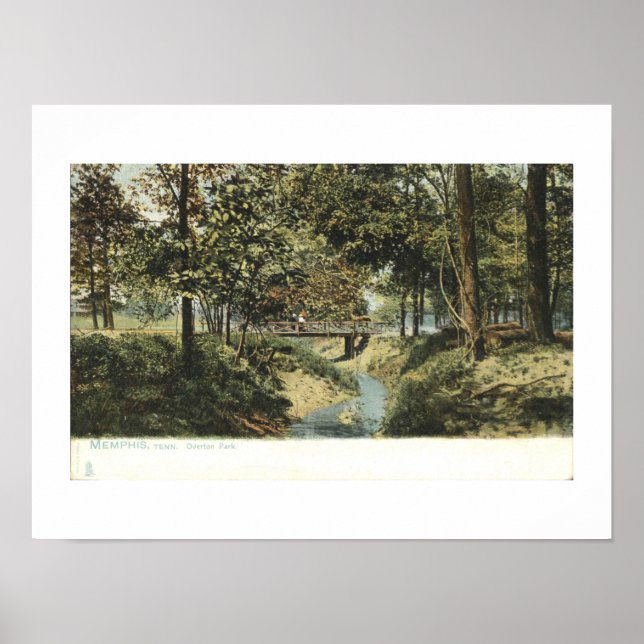 Póster Memphis TN, Overton Park 1905 Inspirado en la anti (Frente)
