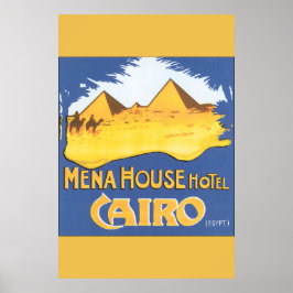 Póster Mena House Hotel Cairo Poster de Viajes Vintage