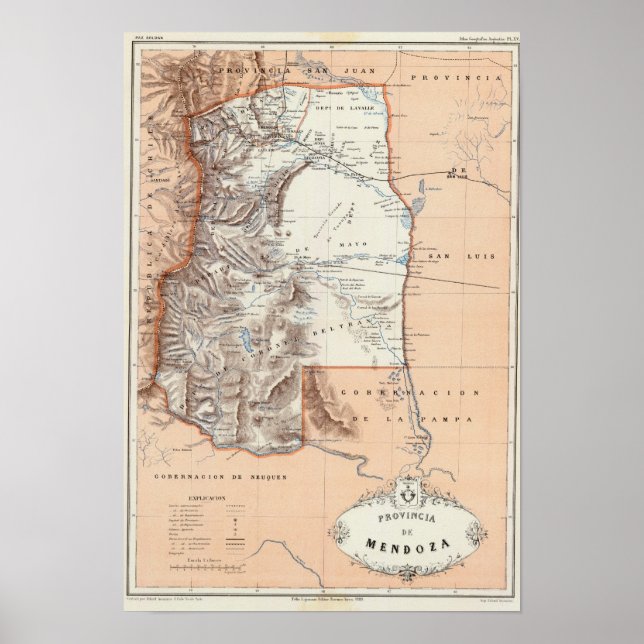 Póster Mendoza, Argentina (Frente)