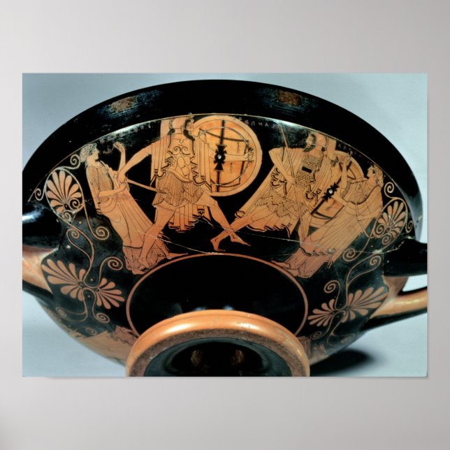 Póster Menelaos, acompañados de Afrodita (Frente)